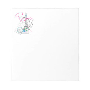 Paris with love and Eiffel Tower Notepad