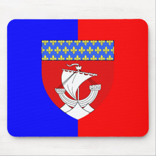 Paris With Shield, France Mouse Mat