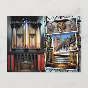 Parish Church, Ludlow, montage postcard