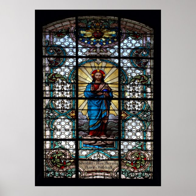 Parish Church Stained Glass Window Poster (Front)