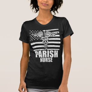 Parish Nurse American Flag T-Shirt