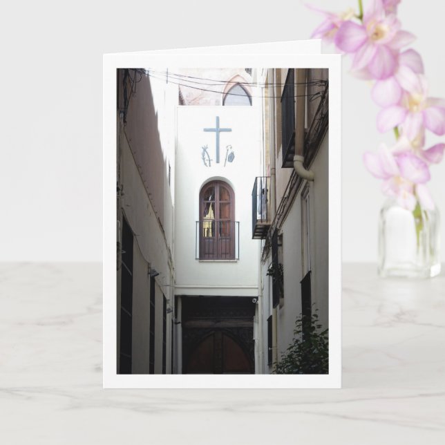 Parish of San Nicolás Church, Valencia City Card (Orchid)