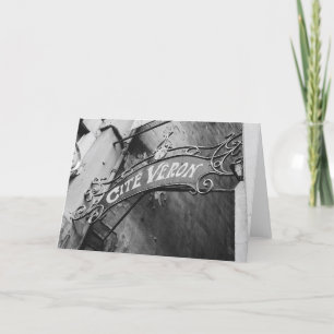 PARISIAN ALLEY. . . CARD