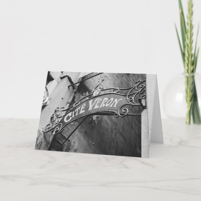 PARISIAN ALLEY. . CARD (Front)