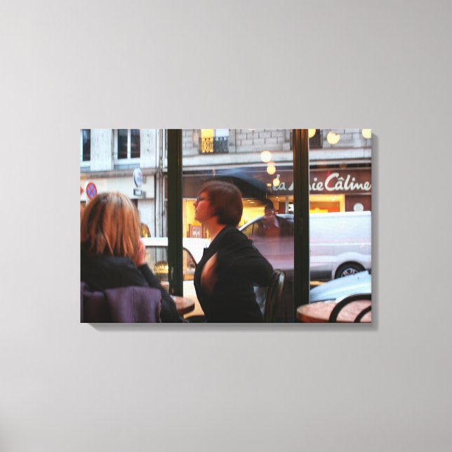 Parisian Atmosphere Caline Rue Rambuteau Canvas (Front)