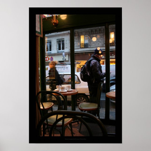 Parisian Atmosphere Rue Rambuteau Beaubourg Poster (Front)