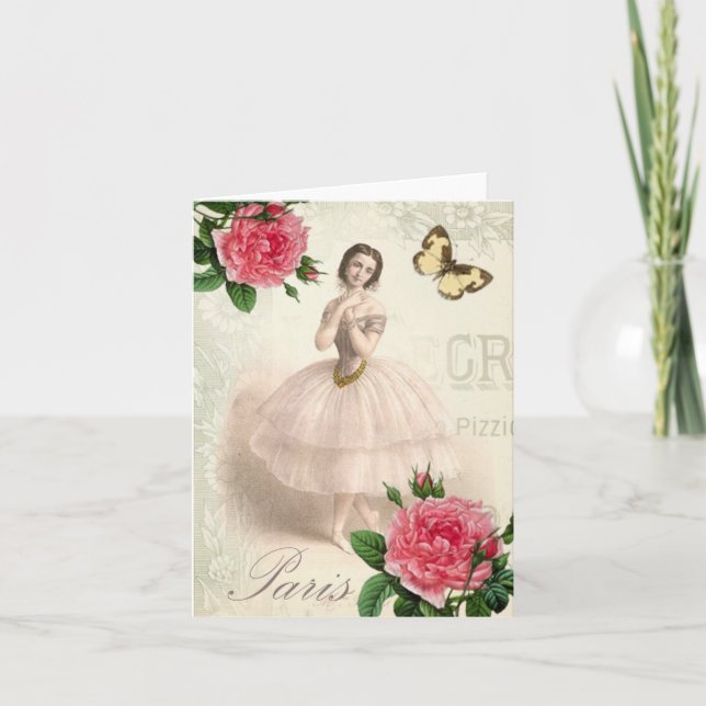 Parisian Ballerina Card (Front)