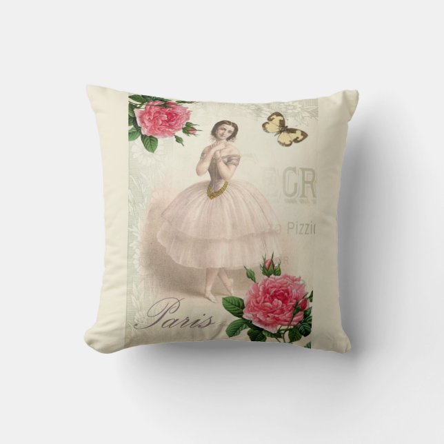 Parisian Ballerina Cushion (Front)