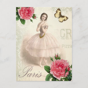 Parisian Ballerina Postcard