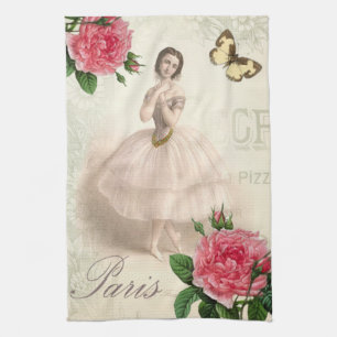 Parisian Ballerina Tea Towel