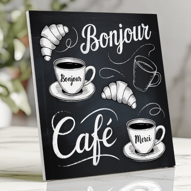 Parisian Bistro Chalkboard Café Tile (Creator Uploaded)
