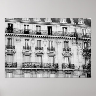 Parisian Building Poster