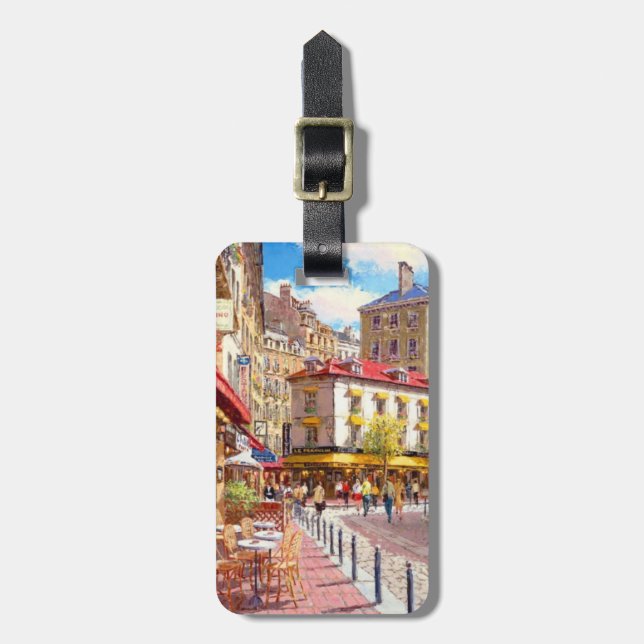 Parisian Captivating Streets  Luggage Tag (Front Vertical)