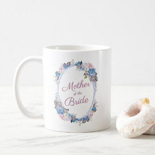 Parisian Charm Floral Oval Mother of the Bride Coffee Mug
