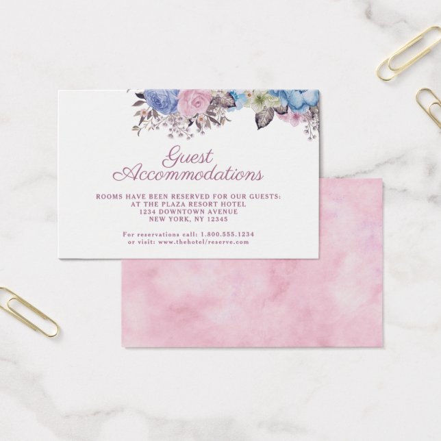 Parisian Charm Guest Accommodations Insert Card (Office)