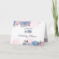 Parisian Charm Pink Floral Couple's Wedding Shower