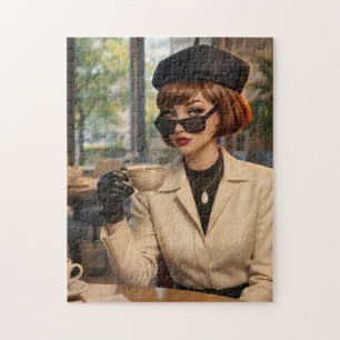Parisian Chic Cafe Jigsaw Puzzle