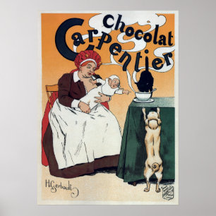 PARISIAN CHOCOLAT  1897 POSTER