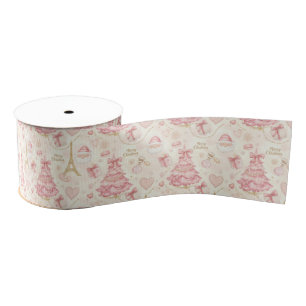 Parisian Coquette Christmas Grosgrain Ribbon
