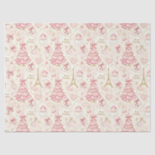 Parisian Coquette Dusty Pink Toile Christmas Tissue Paper