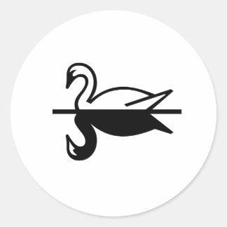Parisian Deco Wedding Classic Round Sticker
