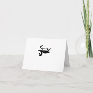 Parisian Deco Wedding Thank You Card