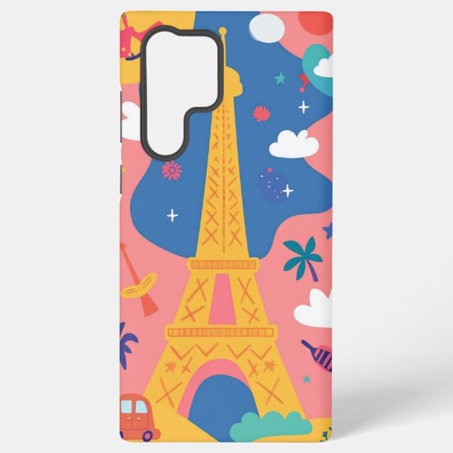 Parisian Dreams Samsung Galaxy S22 Ultra Case (Back)