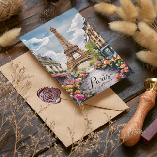 Parisian Dreamscape With Eiffel Tower Postcard