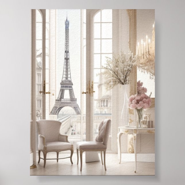  "Parisian Elegance - Timeless Landmarks" Poster (Front)