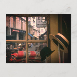 Parisian Flea Market Holiday Postcard