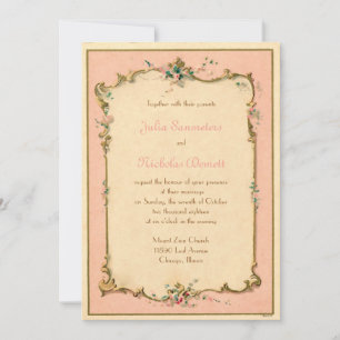 Parisian French Perfume Label Invitation