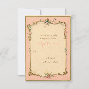 Parisian French Perfume Label Invitation RSVP