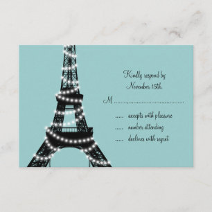 Parisian Lights RSVP (turquoise)