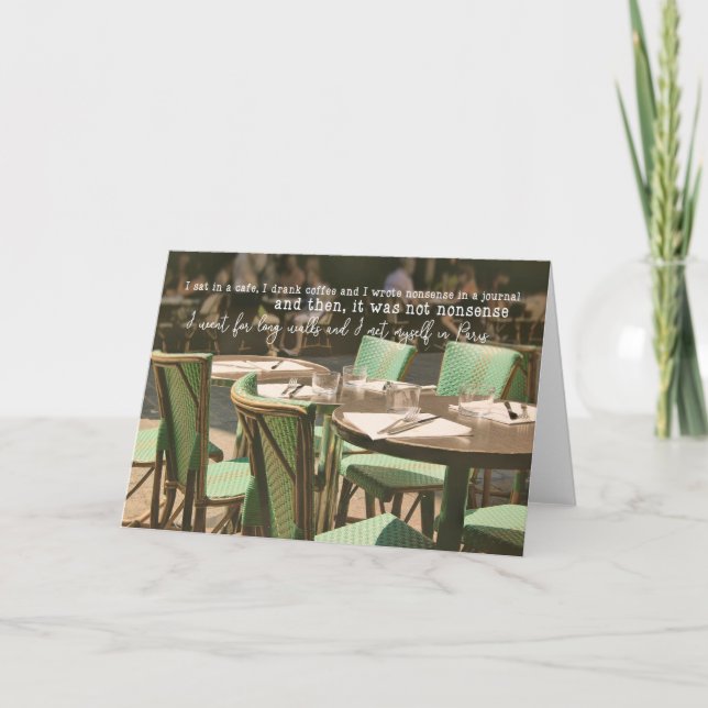 PARISIAN MOMENT Greeting Card (Front)