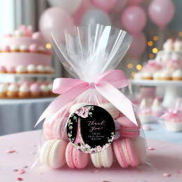 Parisian Oh La La Bridal Shower Classic Round Sticker