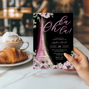 Parisian Oh La La Bridal Shower Invitation
