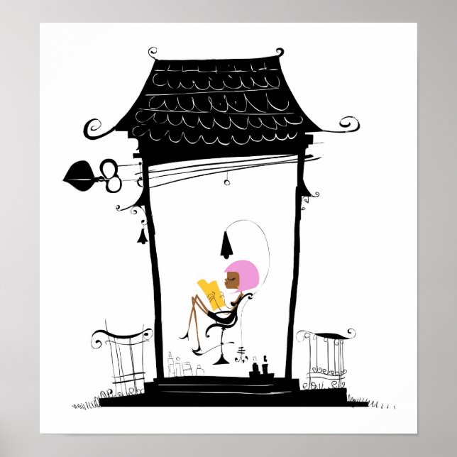 Parisian Pink Canvas Poster (Front)