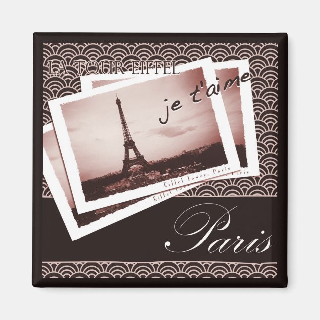 Parisian Postcards Magnet (Front)