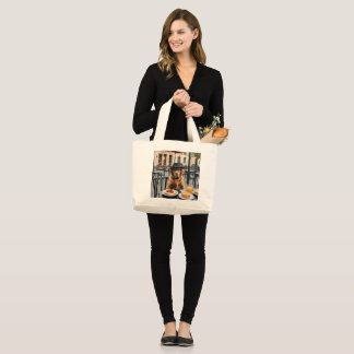 Parisian Pup – Café Chic Tote Bag