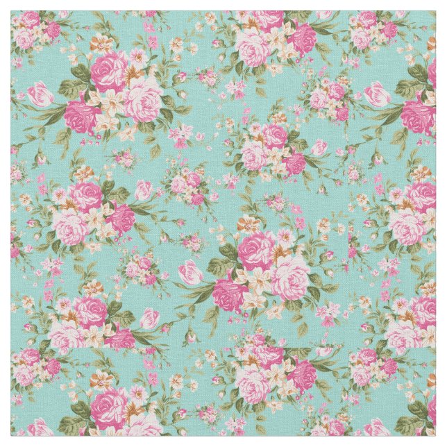 Parisian Roses Fabric (Close Up)