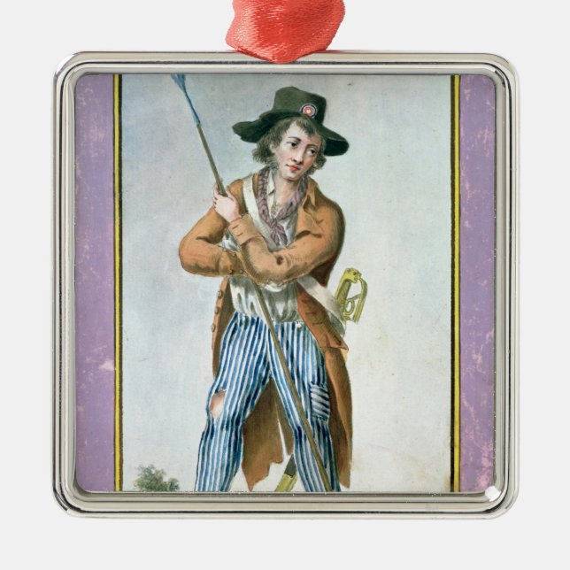 Parisian Sans-culotte Metal Tree Decoration (Front)