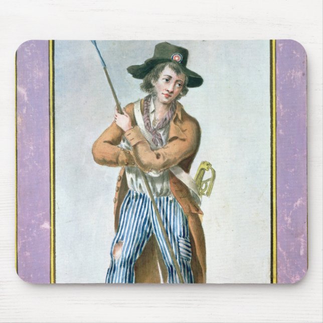 Parisian Sans-culotte Mouse Mat (Front)