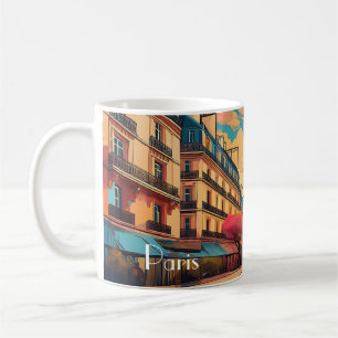 Parisian Sunrise Mug – Eiffel Tower Street Scene