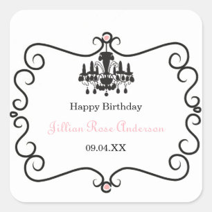 Parisian Themed - Square Sticker