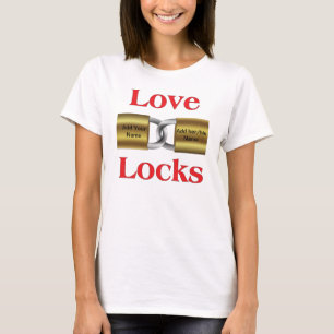 Parisian Valentine Love Locks T-Shirt