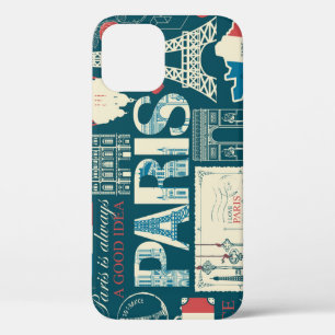 Parisian Vintage: French Republic Elegance iPhone 12 Case