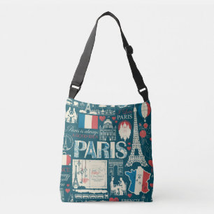 Parisian Vintage: French Republic Elegance Crossbody Bag