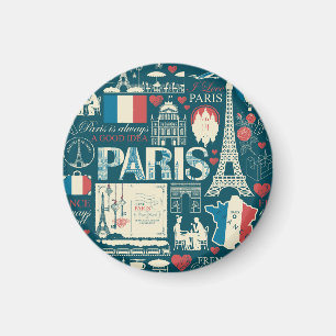 Parisian Vintage: French Republic Elegance Magnet