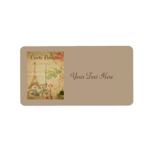 Parisian Vintage With Eiffel Tower Label