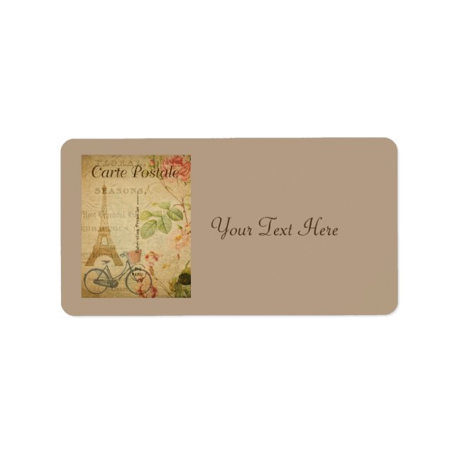 Parisian Vintage With Eiffel Tower Label (Front)